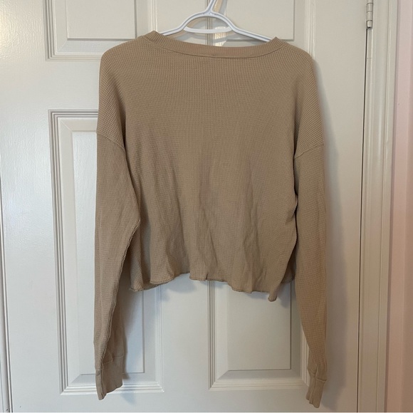 TNA - cropped, boxy waffle top - Picture 3 of 5